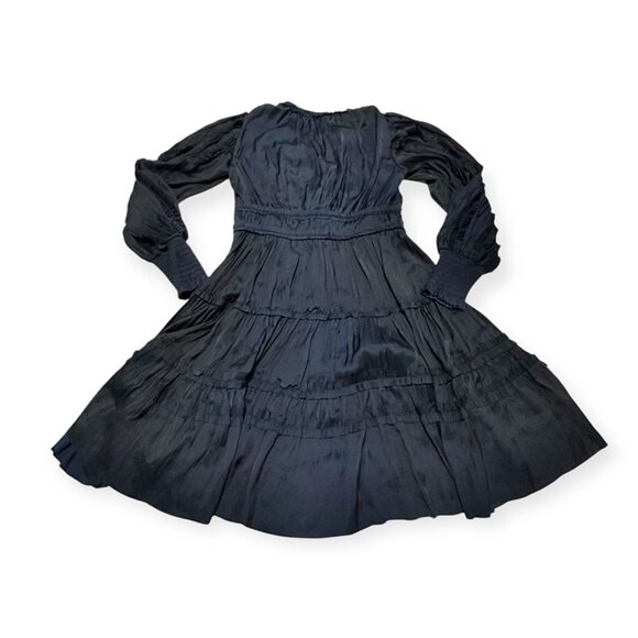 Ulla Johnson Gemma Plissé Mini Dress Midnight,  Size 8 NWT $575 - Picture 8 of 16